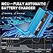 24V 5Amp Smart Automatic Battery Charger, Portable Battery Maintainer with XLR Connector for Boat Lawn Mower Marine Scooter Wheelchair