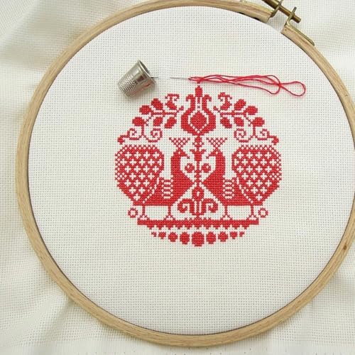 Image of Essentials By Leisure Arts Aida Cloth, 18 Count, Antique White, Cross Stitch Fabric, Embroidery Fabric, Cross Stitch Supplies for Crafting, Stitching, and Sewing Projects 15X18