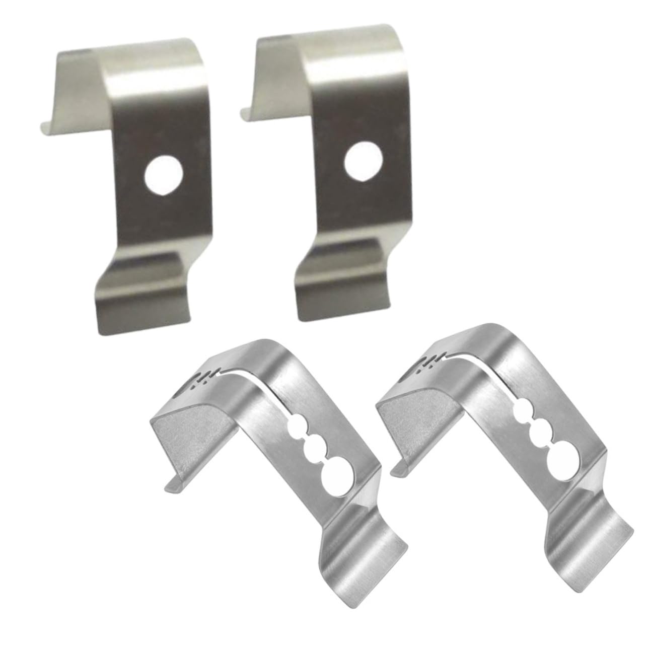 Unomor 4pcs Stainless Steel BBQ Grill Clip Meat Probe Holder Thermometer Clip for Cooking