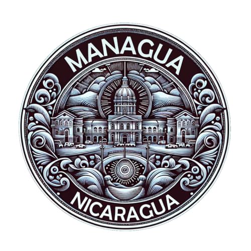 Imán decorativo plano 2 pulgadas Managua Nicaragua miniatura 1
