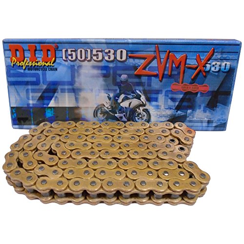 Chaîne 530 ZVMX DID 116 maillons dorée sans fin pour éliminer les bruits de transmission