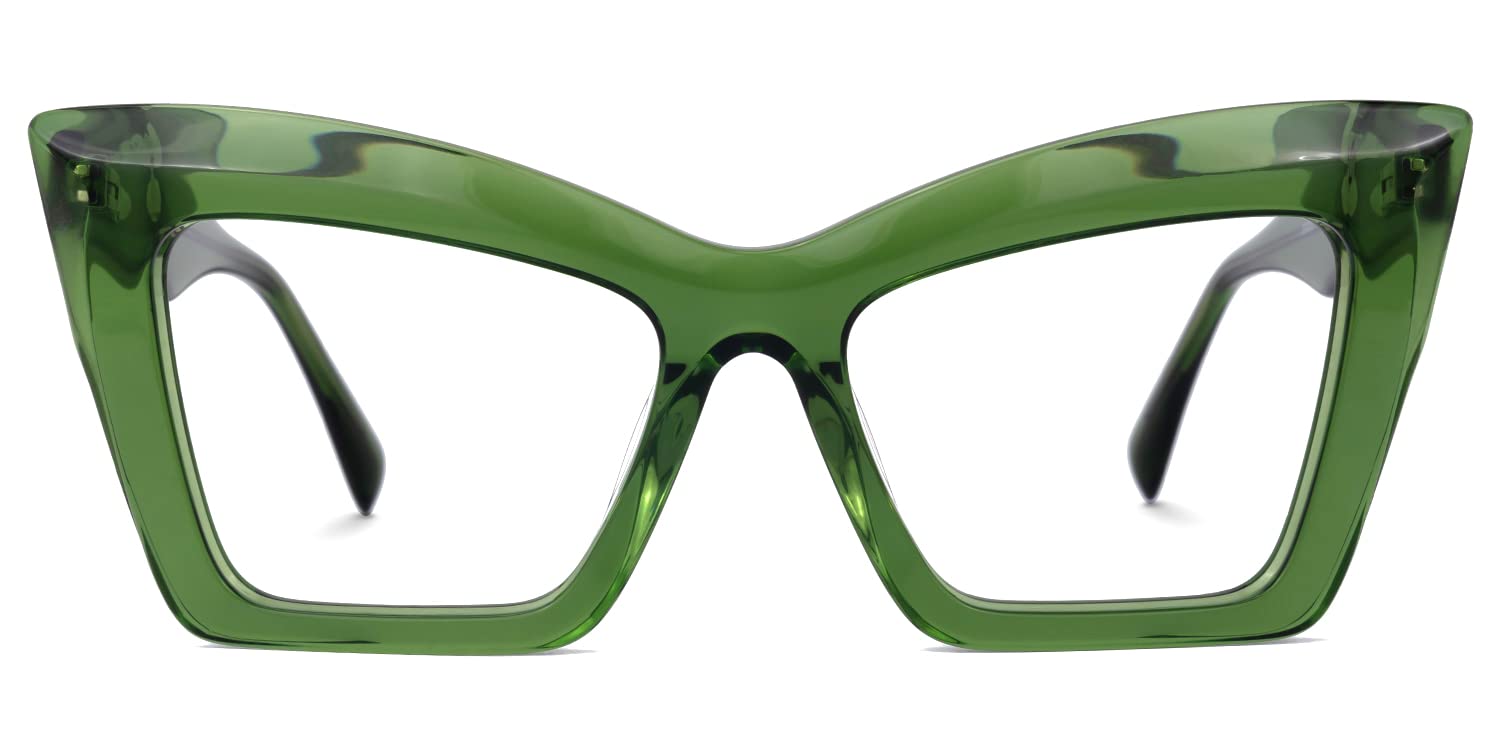 Zeelool Fashion Cat Eye Glasses Frame for Women with Non-prescription Clear Lens Boland ZJGA939170