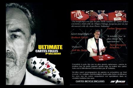 Ultimate Cartes Folles Vallarino Jean-Pierre DVD tour de magie close-up apprentissage