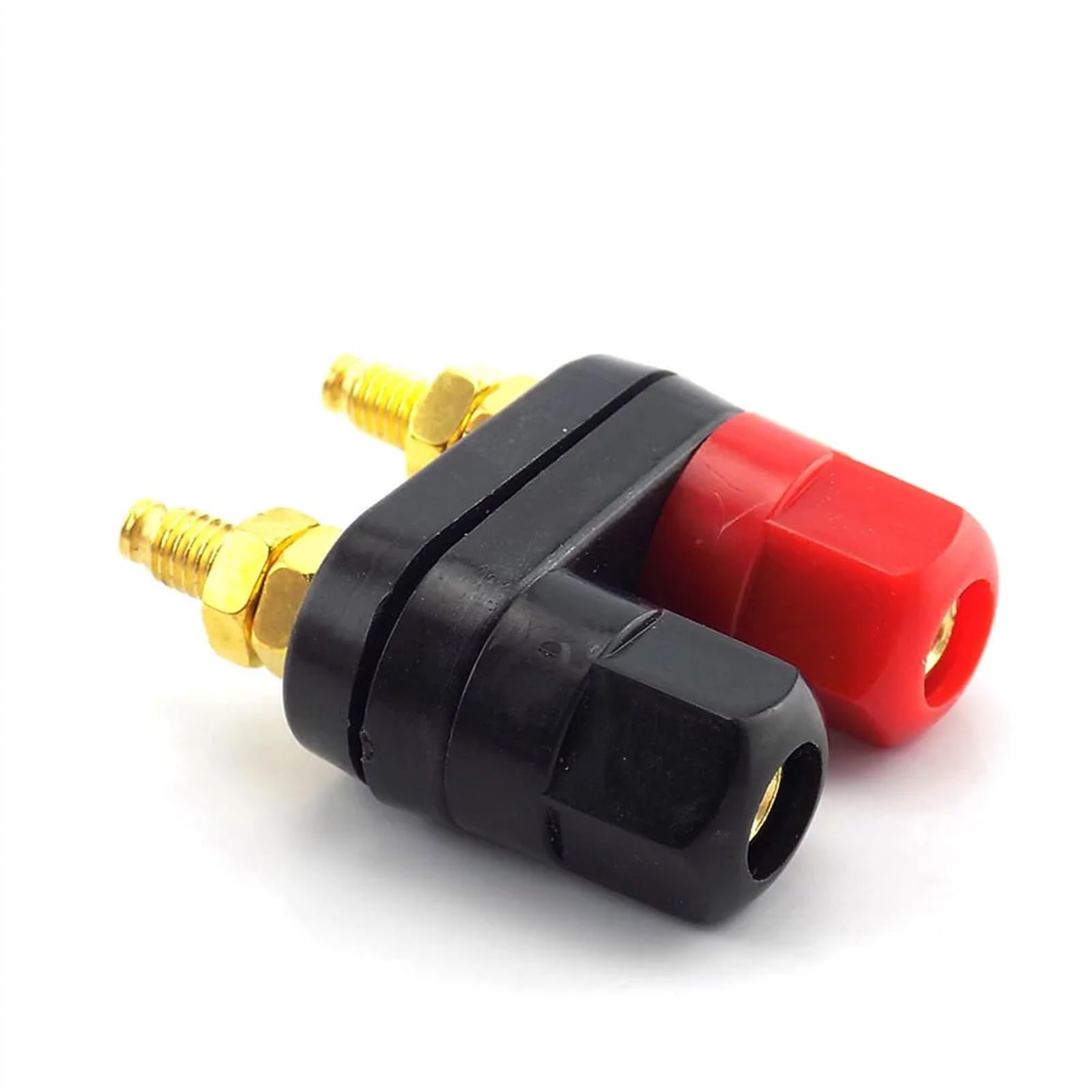 1 connecteur banane plaqué or rouge noir en cuivre fiche banane borne borne de liaison dans les connecteurs de fil 4 mm pour audio vidéo