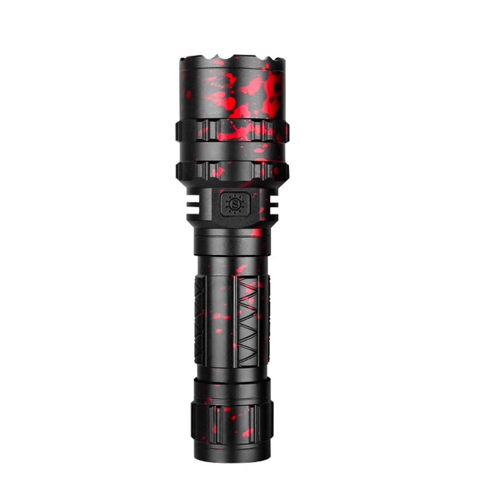 DYMMS Torch, Portable Flashlight, Intelligent Fast Charging, Power Display, Aluminum Alloy Material, Pressure Resistance, Anti-Fall, Five Levels of Dimming, Suitable for Outdoor Camping And Hiking