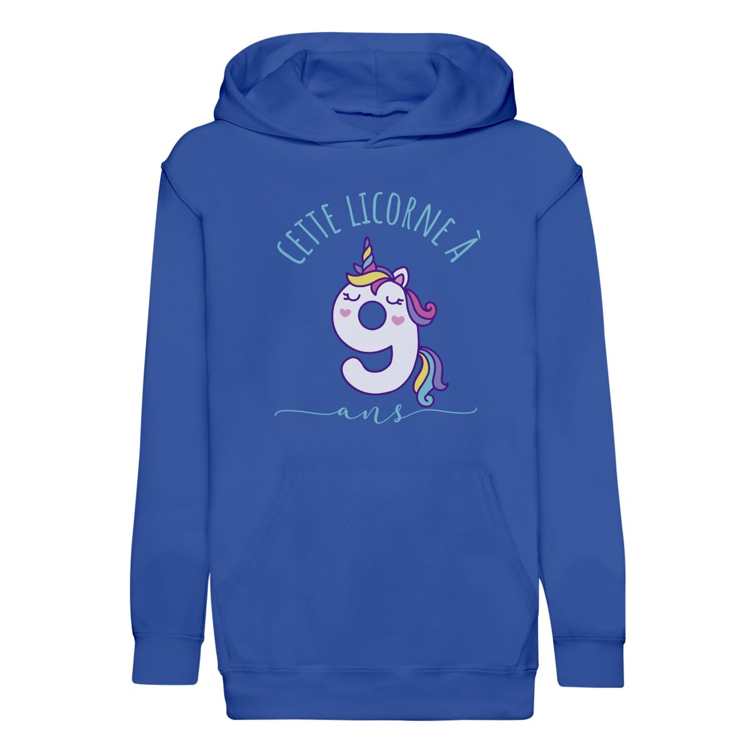 Sweat à capuche enfant licorne 9 ans pour anniversaire - 4