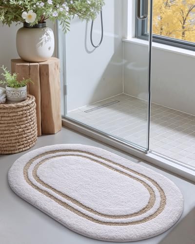 Tapis de salle de bain absorbant en microfibre douce et lavable