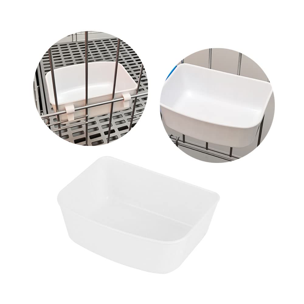 Vaschette Appese Per Uccelli 2 Pezzi - Ciotola Per Cibo E Bagno Per Pappagalli E Animaletti, Con Gancio - Foto 3