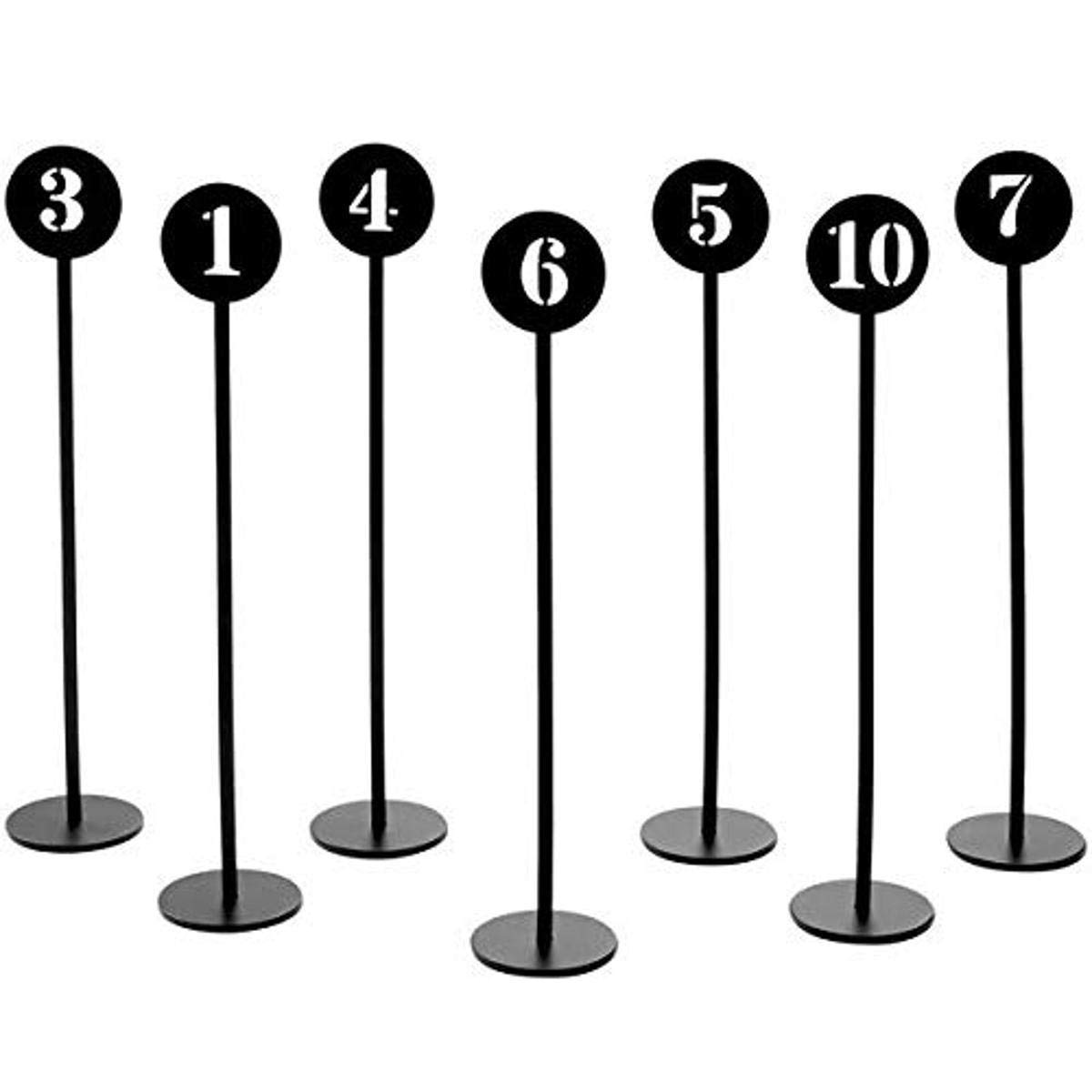 American Metalcraft NSB10 Number Stand, Black, Set 1-10