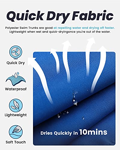 Image of maamgic Mens Swim Trunks Quick Dry Swim Shorts with Mesh Lining Funny Swimwear Bathing Suits 7inch