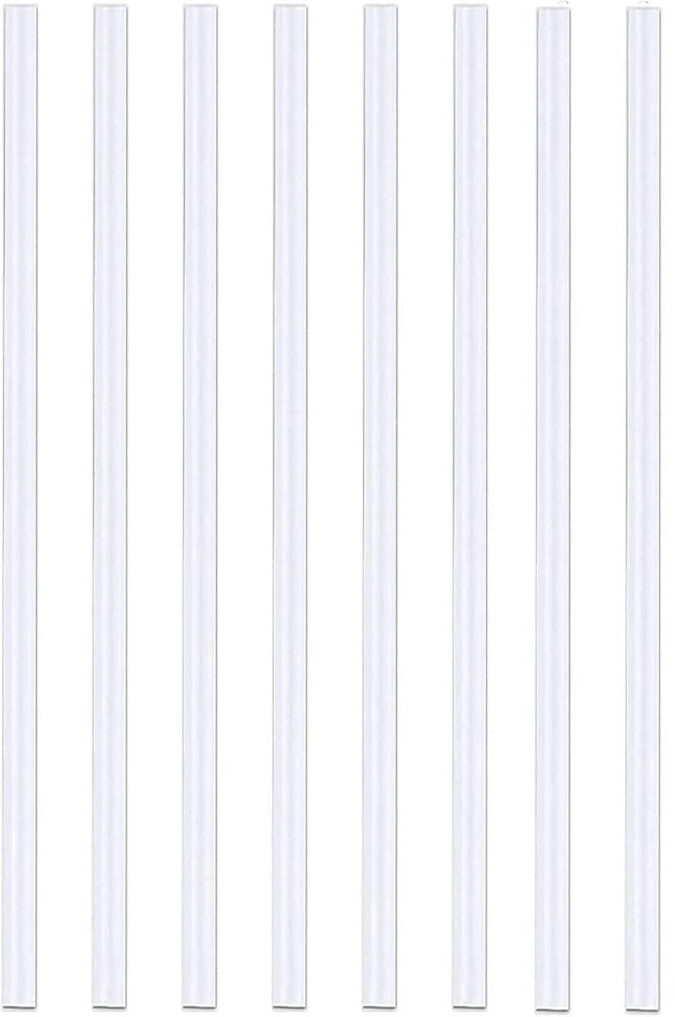 Hydro Energy [8-Pack] Replacement Straws for Hydro Flask Wide Mouth Water Bottle. (9.5 Inch)