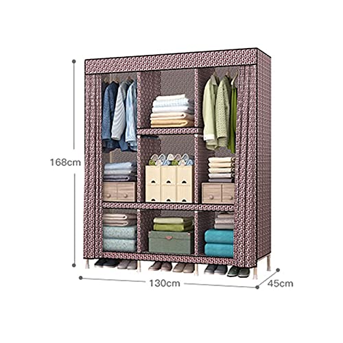Grande armoire B multifonctionnelle en bois massif de 168x130cm