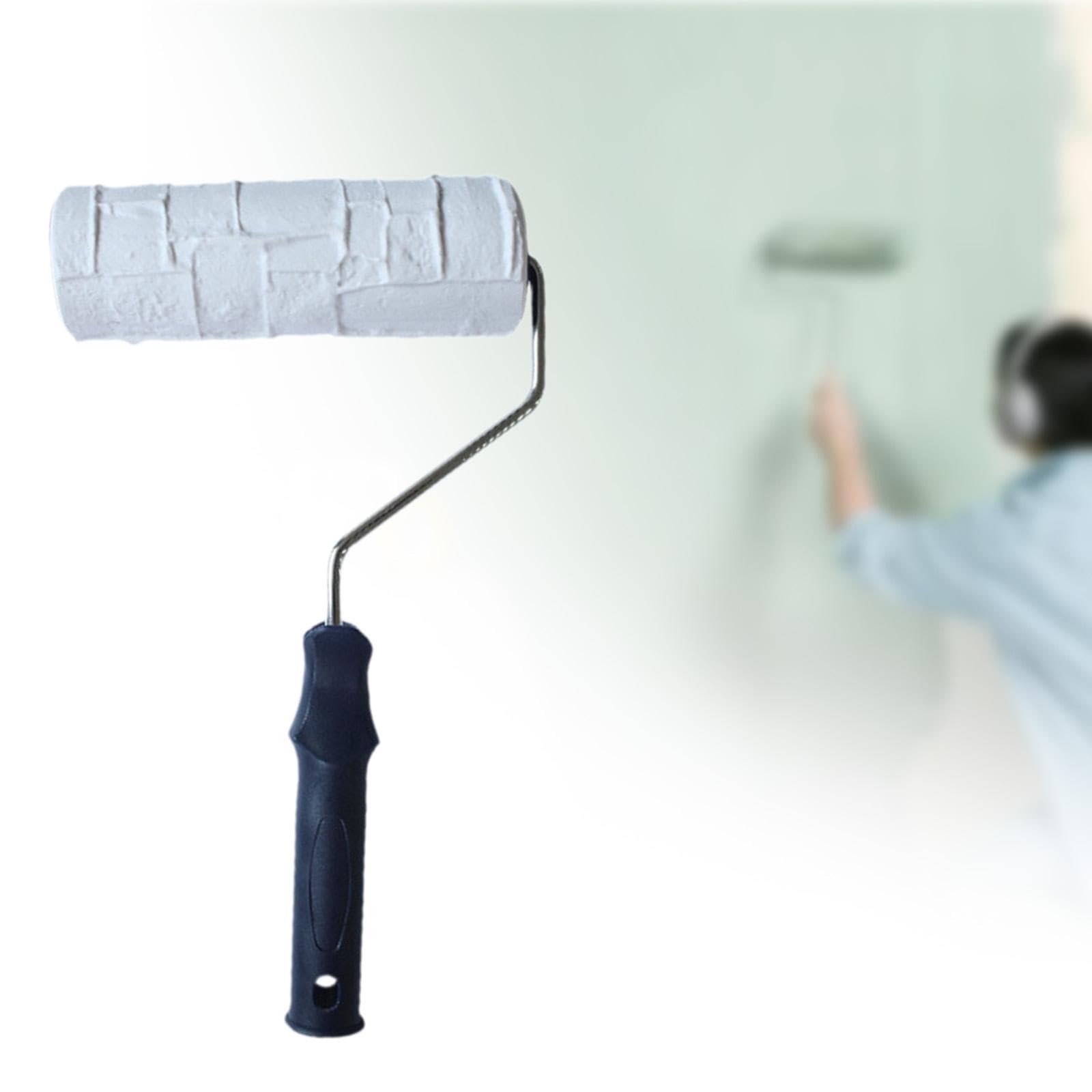 Rullo per pittura ad alte prestazioni – Rullo in gomma facile e veloce per la finitura fai da te delle pareti di casa e il rivestimento del pavimento, perfetto per un'applicazione fluida