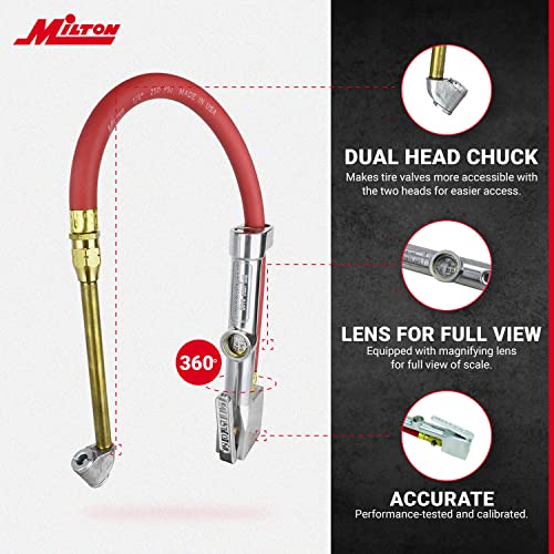 Milton S-506 Original Service Station Tire Inflator And Air Pressure Gauge thumb #1