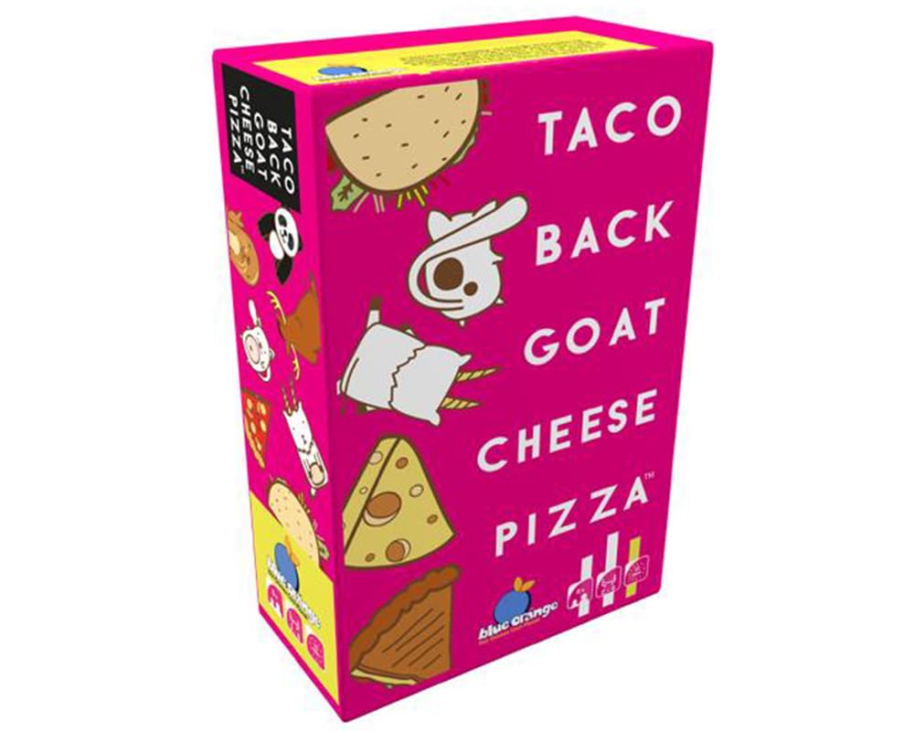 Blue Orange Taco, Back, Goat, Cheese, Pizza Card Game - 1-8 Players - 8 Years Forward