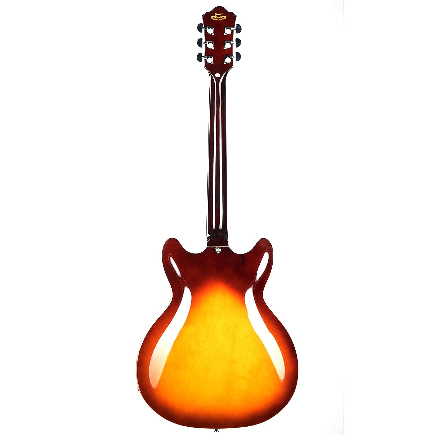 Amazon | GROTE Full Scale Electric Guitar Semi-Hollow Body Guitar  