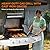 Lyromix Large Propane Gas Grill with 3-Burners and Side Burner, Outdoor BBQ Grill Griddle with Porcelain-Enameled Cast Iron Grates, Stainless Steel Camping Barbecue Griddle for Patio, Party, 37000 BTU
