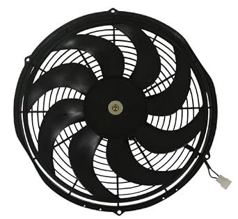 12 High Performance Electric Radiator Cooling Fan - Curved Blade