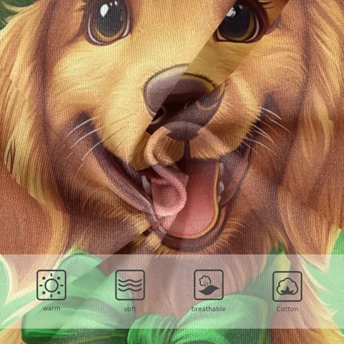 Toddler Girls Underwear 2t Cotton Little Girl Panties Animal Kids Undies Briefs Cute Golden Dog St Patrick Green3