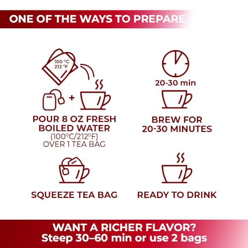 Image of 100 Bags Rosehips Tea Dried Rose Hips Crushed (Roza Cinamomea) - 100 Count 1.5 g Tea Bags Rosehip Berries