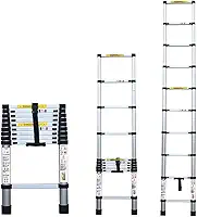 Escada Telescópica Aluminio Fortt 2.6m 9 Degraus - ETA01-2.6m