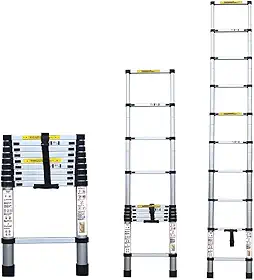 Escada Telescópica Aluminio Fortt 2.6m 9 Degraus - ETA01-2.6m