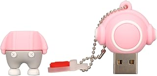 Unidade Flash USB 2.0, Unidade Flash USB de Desenho Animado Atraente de Alta Velocidade Interface USB 2.0 de PVC Durável para Arquivos (128G)