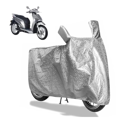 Image of Sulfar Bike Cover for Okinawa iPraise+ / Okhi 90 (EV) (Electric Scooter) | Waterproof, Dustproof & UV Protected | All Weather Two Wheeler Cover (Silver) New 2026 Variants
