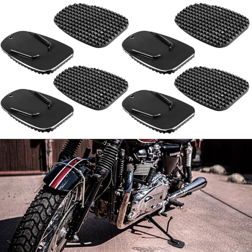 8 Pieces Motorcycle Kickstand Pad...