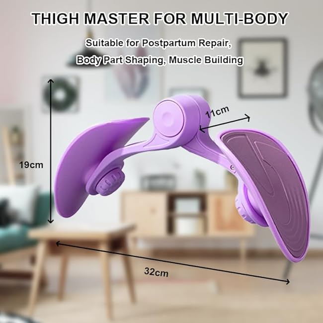 KITSY Premium Thigh Master Resistance Exerciser - 35lb Pelvic Floor & Inner Thigh Trainer, Kegel Exercise Machine for Men & Women, Durable Glute & Leg Toner Home Workout Equipment