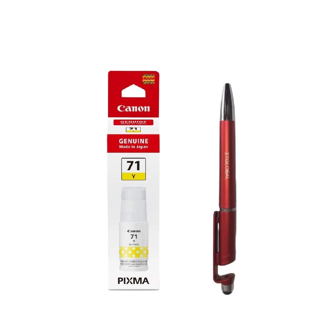 Canon 71 Yellow Ink Bottle Pixma G1020 G2020 G2021 G2060 G3020 G3021 G3060 with ITGLOBAL 3in1 Multi-Function Mobile Phone Stand, Stylus, Pen (Very Colors) Gi-71 Gi 71 Gi71 (B08Y5NL4Q6) Amazon Price History, Amazon Price Tracker
