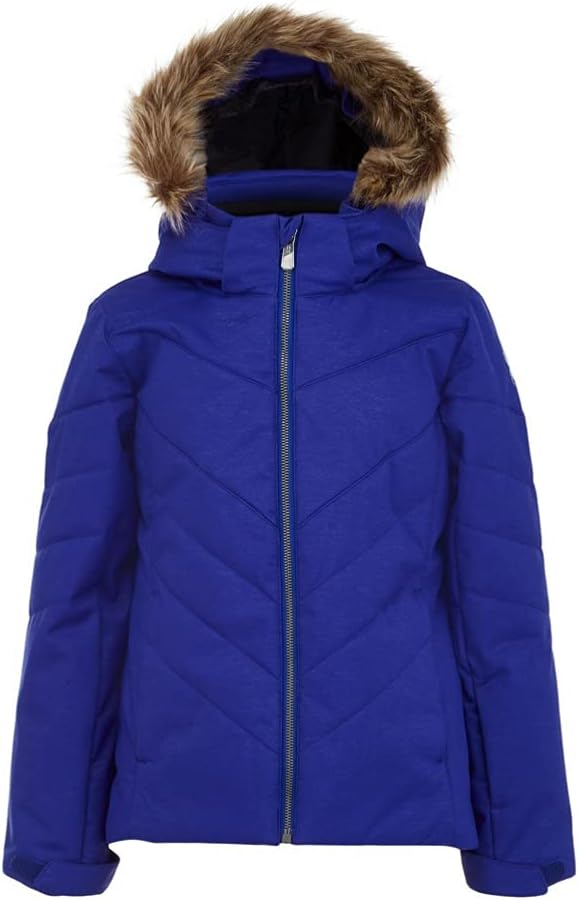 Spyder Girl's Lola Jacket (Big Kids) Sparkle Blue My Mind 16 Big Kids