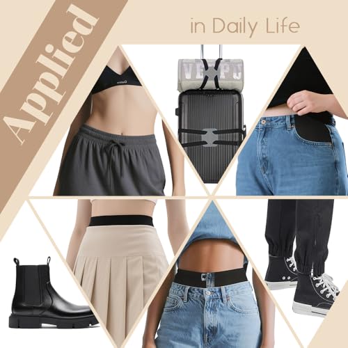 image for Dreamlover Black Elastic Band for Sewing, Wide Elastic Band, 3.15 Inch