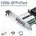 H!Fiber 10Gb SFP+ PCI-E Network Card NIC, with Intel 82599ES Chip, Dual SFP+ Ports, Compare to Intel X520-DA2 (E10G42BTDA), PCIe X8, Ethernet LAN Network Adapter Support Windows/Linux/VMware