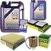 Produktbild QR-PARTS 69338354 Filter Set Inspektionspaket 6 Liter Liqui Moly Motoröl Leichtlauf High Tech 5W-40 MANN-FILTER Innenraumfilter Luftfilter Ölfilter