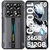 【36GB RAM+512GB ROM+5G】OUKITEL WP60 con Android 15 movil resistente: Chip Dimensity 7025 de 6nm para máximo rendimiento y eficiencia. Combina 16GB RAM física + 32GB expandida, permitiendo multitarea fluida sin interrupciones. 512GB almacenamiento (ampliable a 2TB) para guardar todo tu contenido. Resistente, con autonomía prolongada y 5G. ¡Tu compañero definitivo para aventuras y entretenimiento!