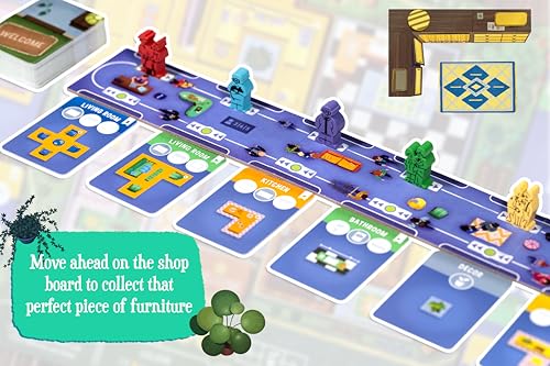 Happy Home Juego de Mesa Estratégico para 2 a 4 Jugadores miniatura 3