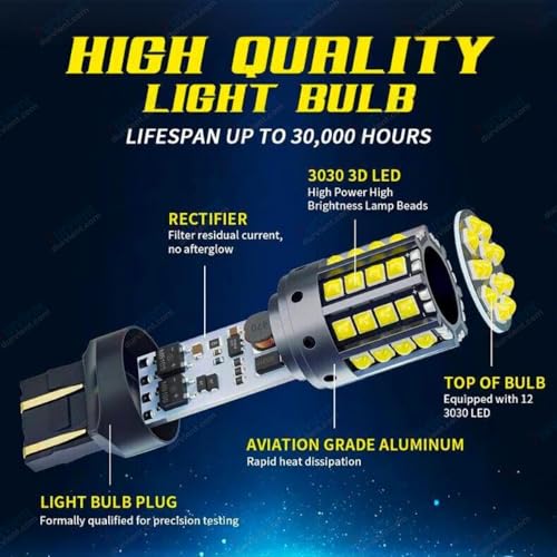 Image of com Bright 44SMD BAU15S PY21W 1156 150 Cross /Angled Pin LED for Car Bike Turn Signal Indicator (1 Pair, Amber)