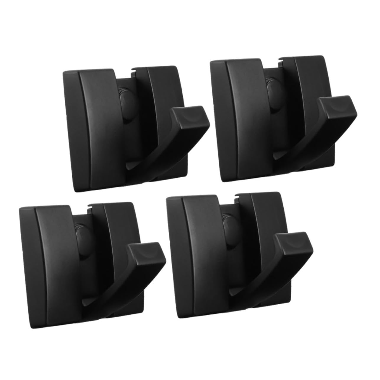 SHOWERORO 4piezas Ganchos Plegables Decorativos Para Colgar Gancho De Pared Modular Aluminio