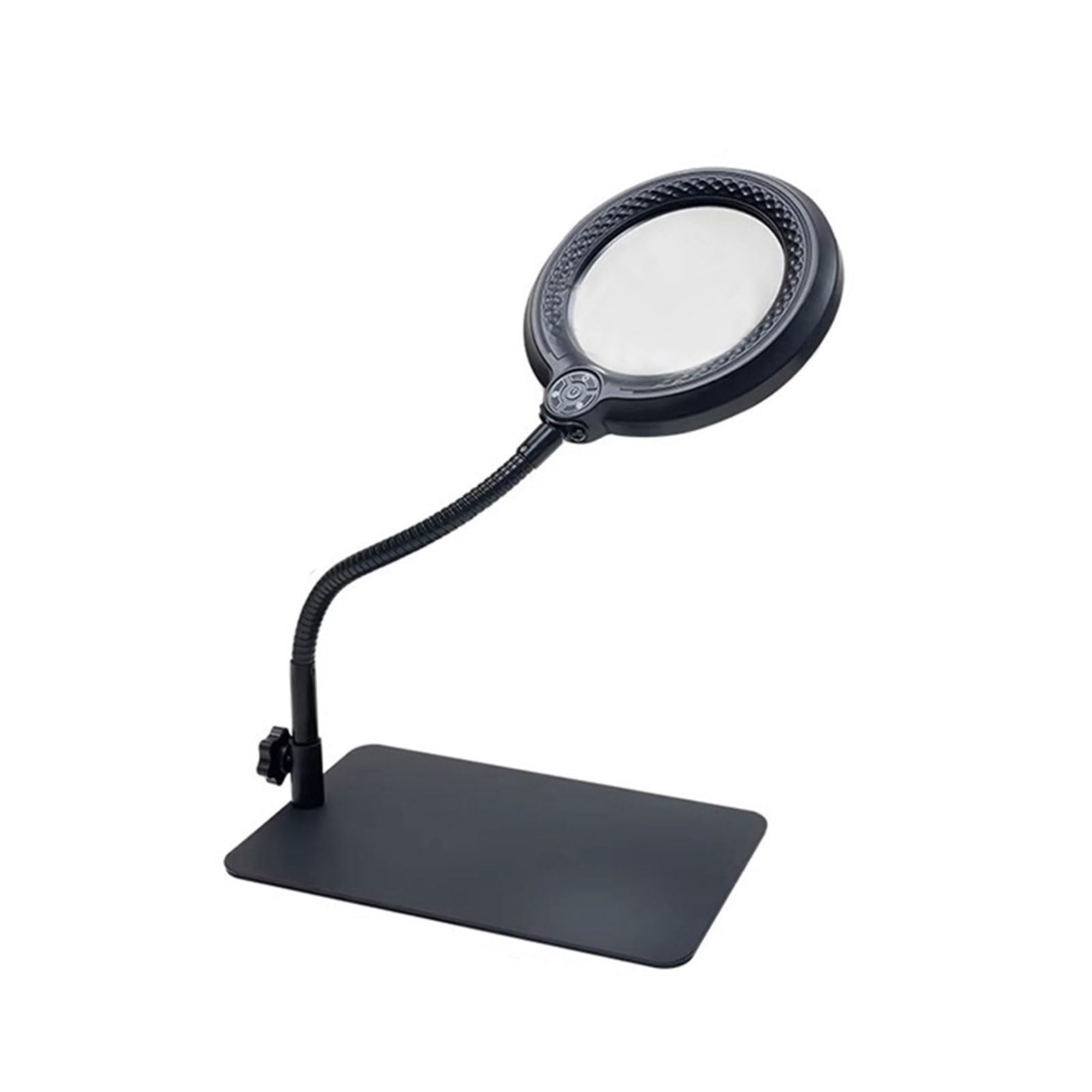 LED Illuminates Desktop Clamps Magnifiers with 5 Lighting Mode & 10X Magnification for Reading Repair Craft Work Gift Adjustable Desk Grip Enlarger