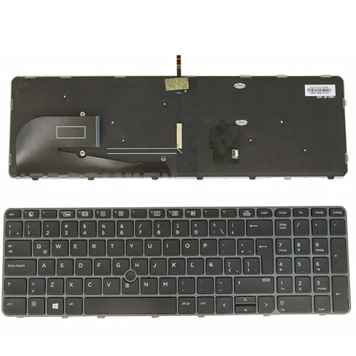 HP EliteBook 850 G3 G4 755 ZBOOK 15U US 用(バックライト付きノートパソコンキーボードなし)(Blue)