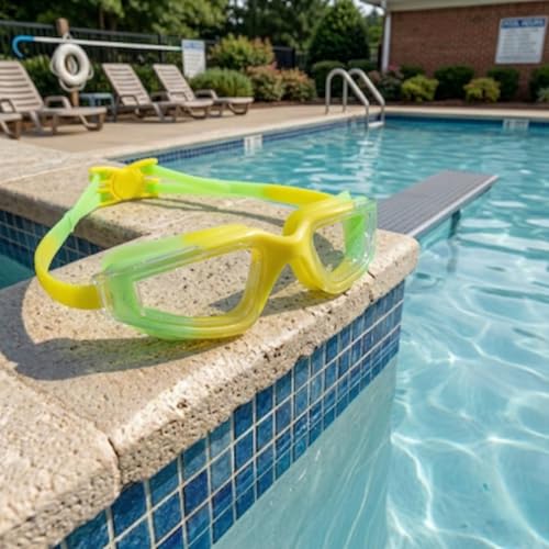 Image of BURNLAB Swimming Goggles for Kids, Clear Vision Pool Goggles for Boys & Girls, Easy Adjustable Strap