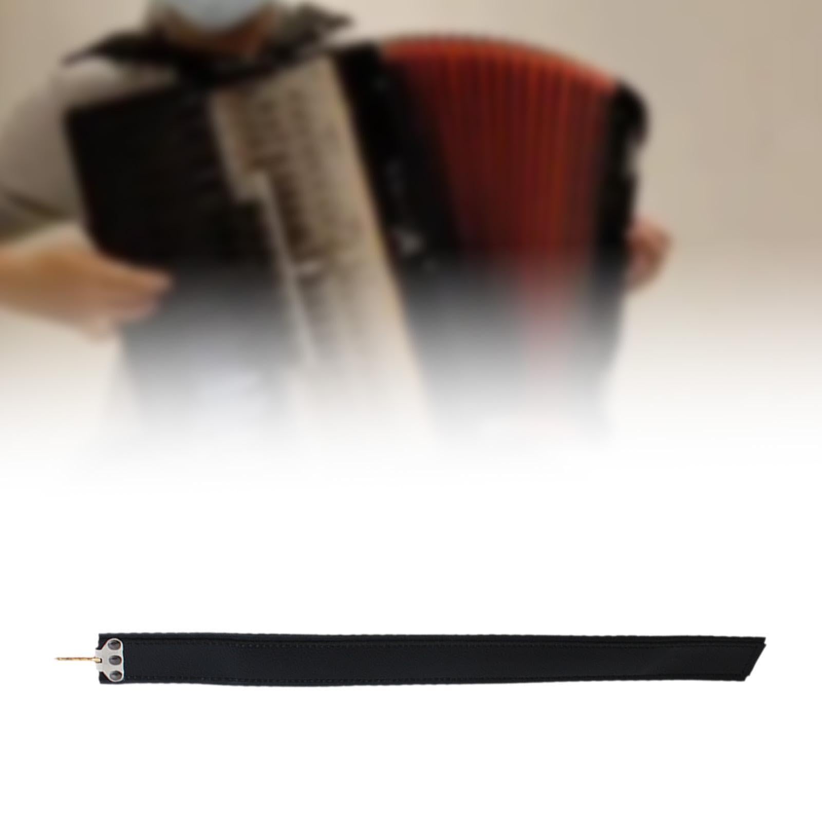 Harilla Basse épaissie de la sangle gauche accordéon de remplacement de remplacement de courroie de cuir PU pour 60-72/80-96/120 BAS, Moyen