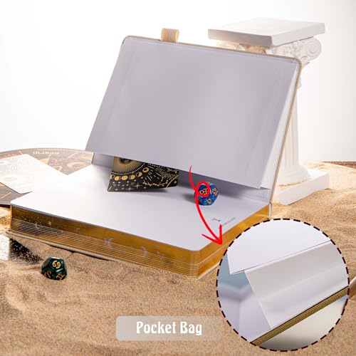 TIEFOSSI Dziennik w kropki, notatnik z konstelacjami raka, z 256 ponumerowanymi stronami w kratkę, gruby papier o gramaturze 160 g/m², dla kobiet i mężczyzn
