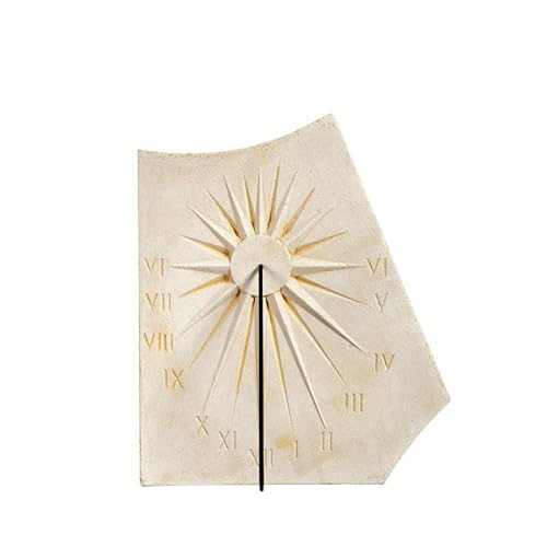 QEM Cadran Solaire Motif Soleil Déco Pierre Naturelle 33cmx42cm Cover