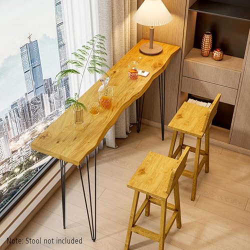 Table de bar de patio étroit en bois pour optimiser les petits balcons - 7