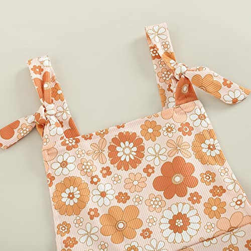 Toddler Baby Girl Jumpsuit Romper Boho Overalls Bell-Bottom Pants Baby Girl Clothes3