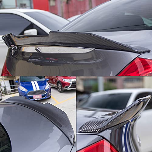 Aerobon Real Carbon Fiber Trunk Spoiler Compatible With 2008-2015 Infiniti G37 2-Door Coupe (H Style) #TOP4