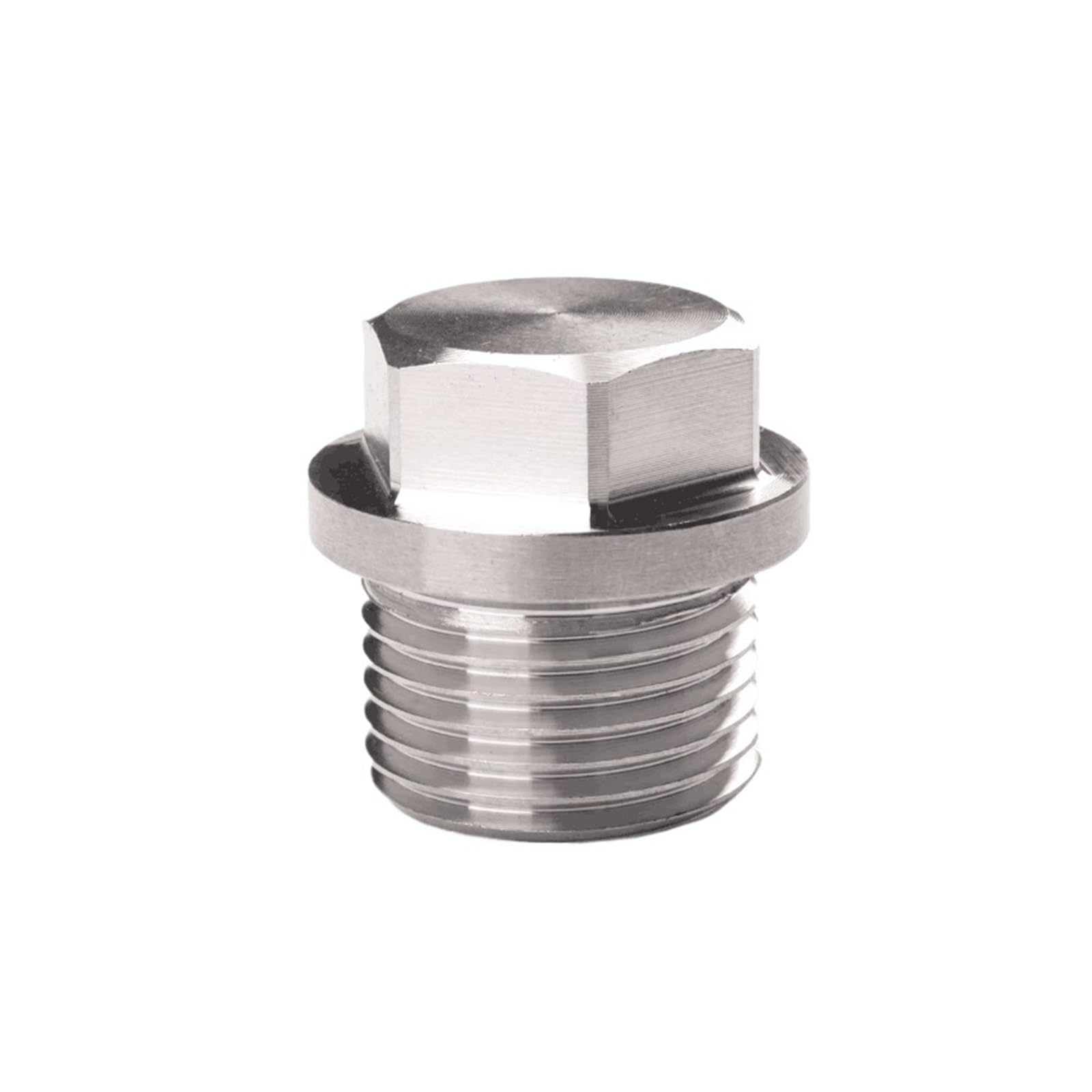 Epaknhgd Men's M22x1.5 1Pc Metric 304 Stainless Steel Hex Head End Cap Plug Pipe Fitting