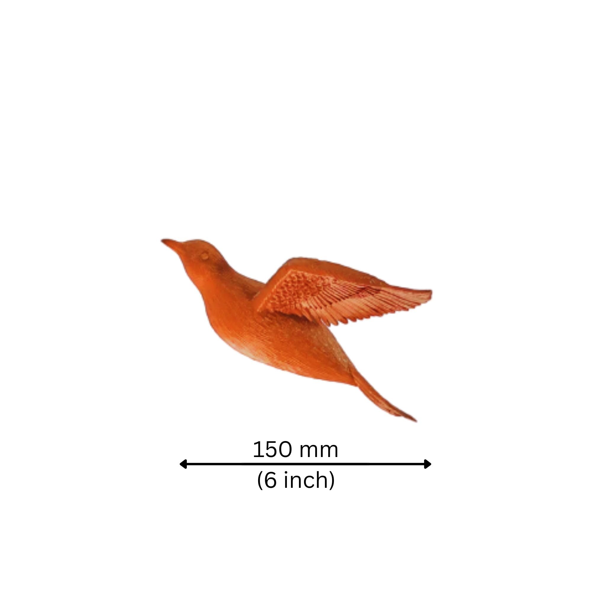 QUANTUM LEGENDS Set of 3 Flying Birds 3D Wall Art | Wall Decor & Wall Hangings Birds Items for Living Room, Dining Room, Bird Set for Decorative Room, Hall, Office, Perfect for Bird Lovers (Brown) 3